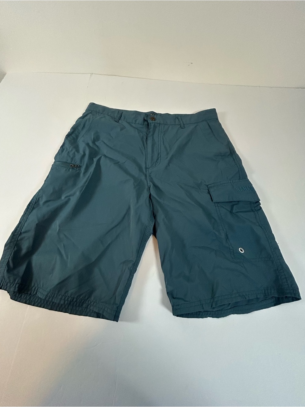 Men's Teal Cargo Shorts - Classic Utility Style